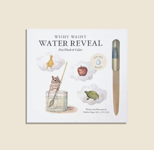 Wishy Washy Water Reveal | First Words + Colors