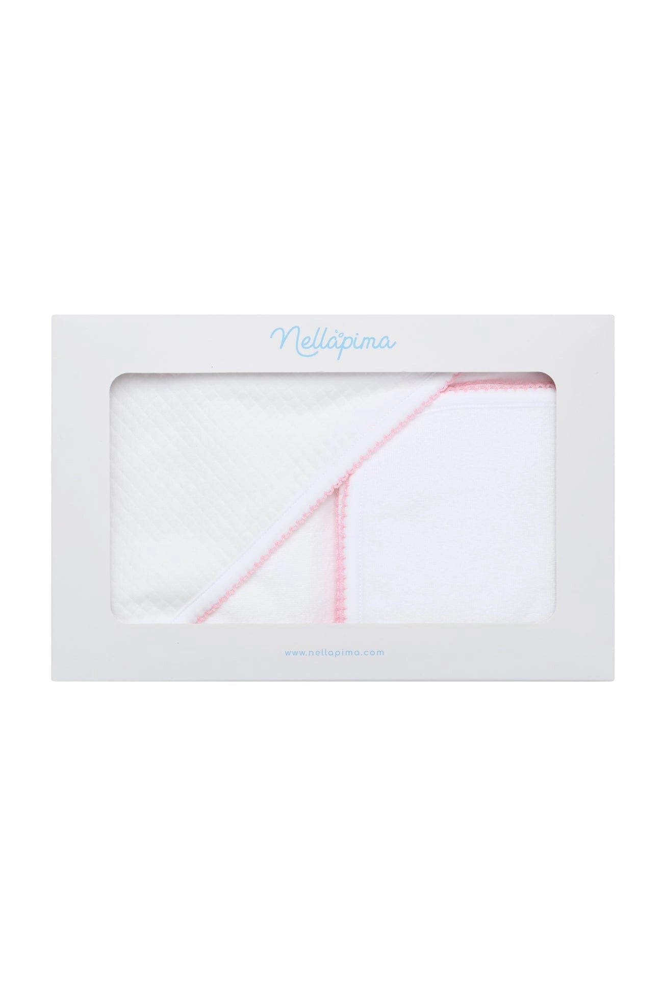 Milano Towel | Pink Picot Trim