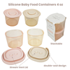 Ali+Oli Silicone Food Containers (4oz) 2-pack | Blush-Khaki