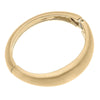 Josephine Statement Hinge Bangle | Satin Gold