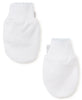 Kissy Kissy Newborn Mittens | White/Blue