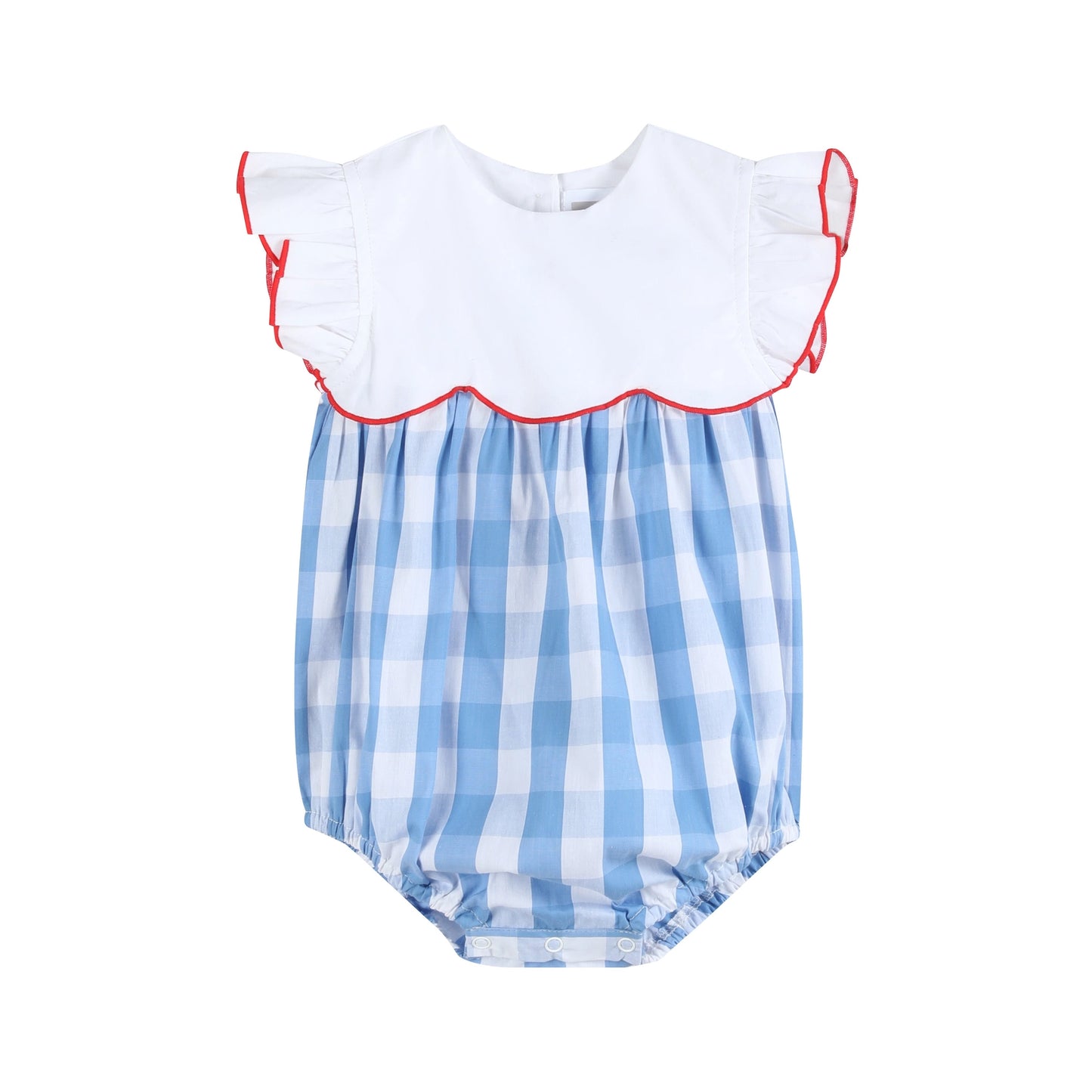 Red, White, and Blue Flutter Romper