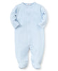 New Kissy Dots Print Footie | Blue/White