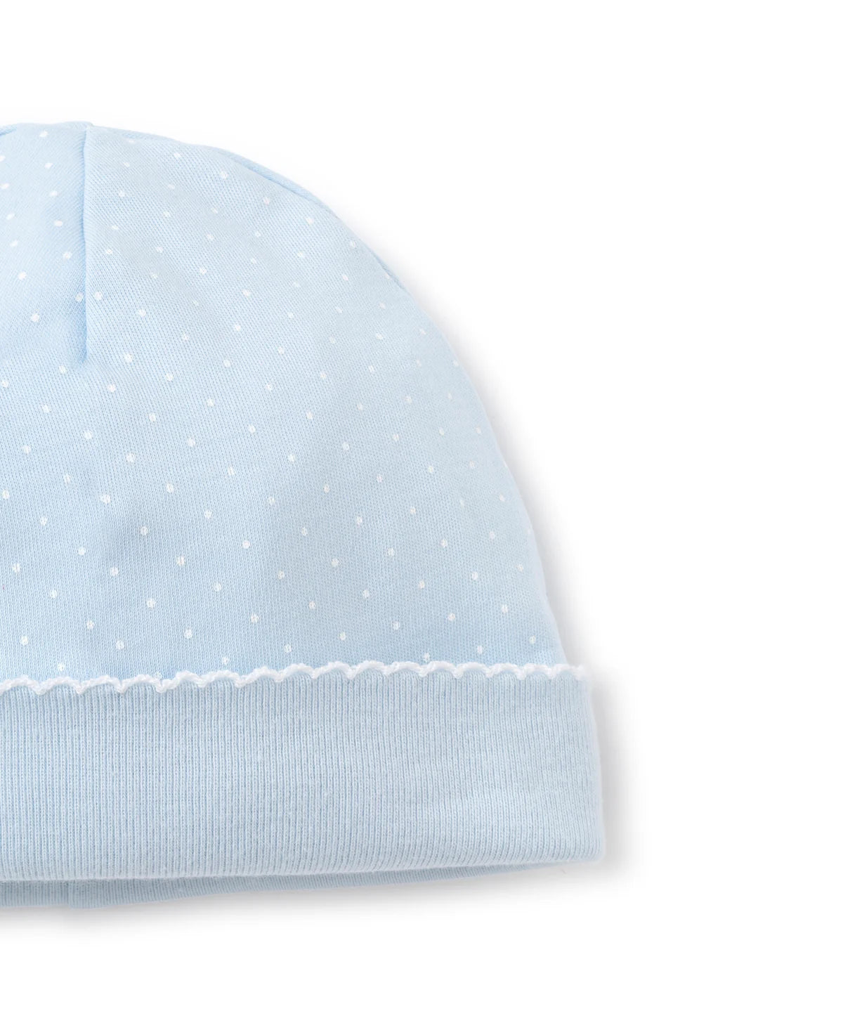 New Kissy Dots Print Hat | Blue/White Dot