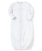 New Kissy Dots Print Converter Gown | White/Blue Dot