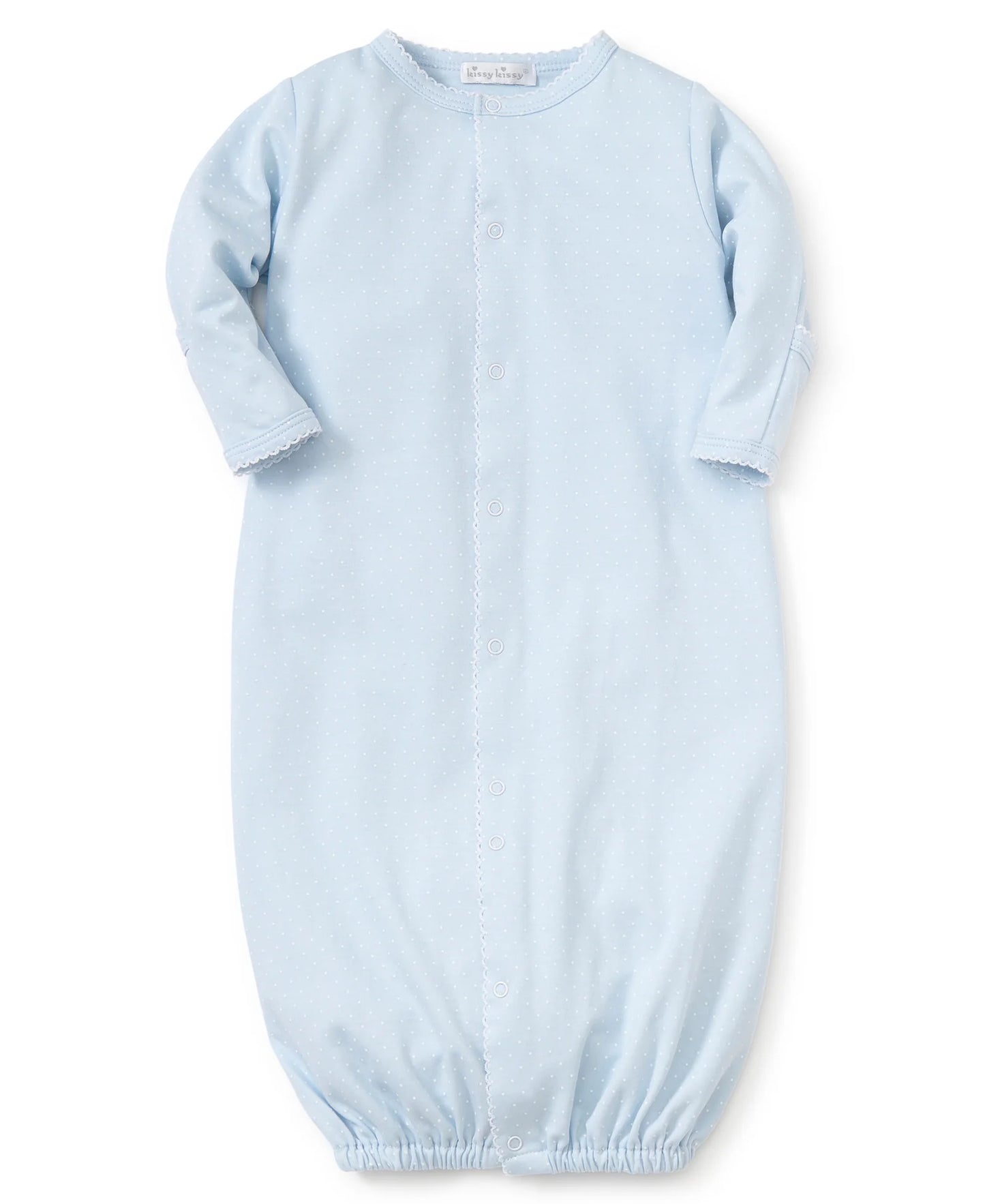 New Kissy Dots Print Converter Gown | Blue/White Dot