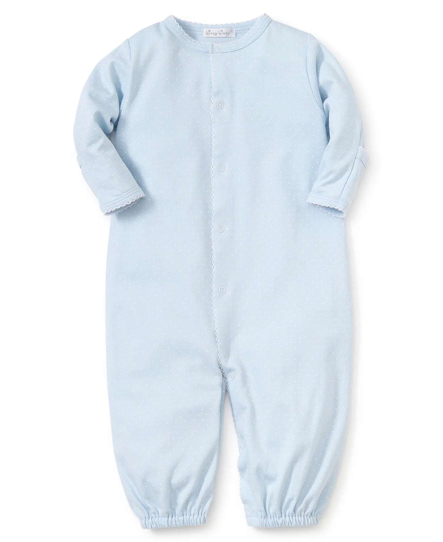 New Kissy Dots Print Converter Gown | Blue/White Dot