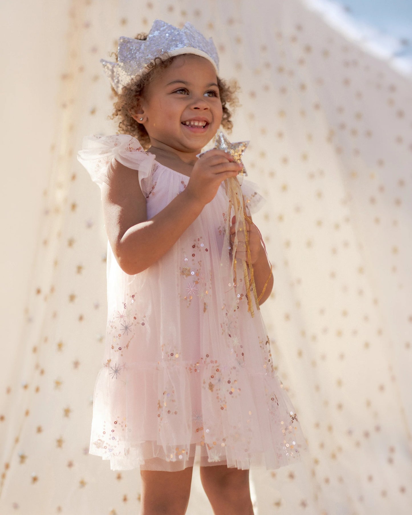 Crown + Wand | Silver Sequin