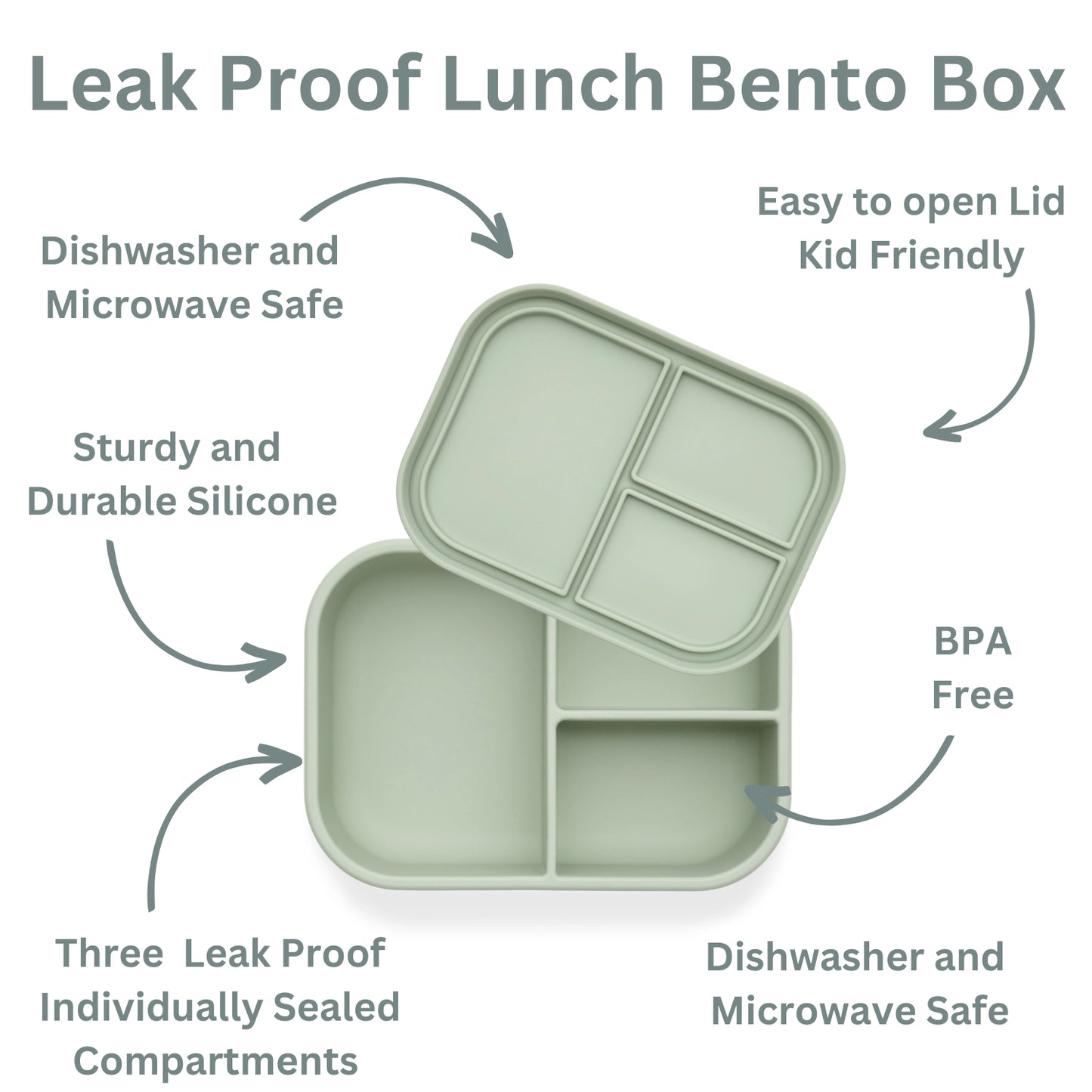Ali+ Oli Silicone Bento Box | Pine