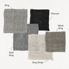 Lina Linen Pillow | Charcoal | 24x24