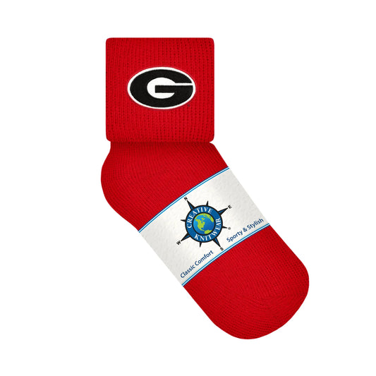Georgia Bulldogs Anklet Sock | 2 colors | Circle G