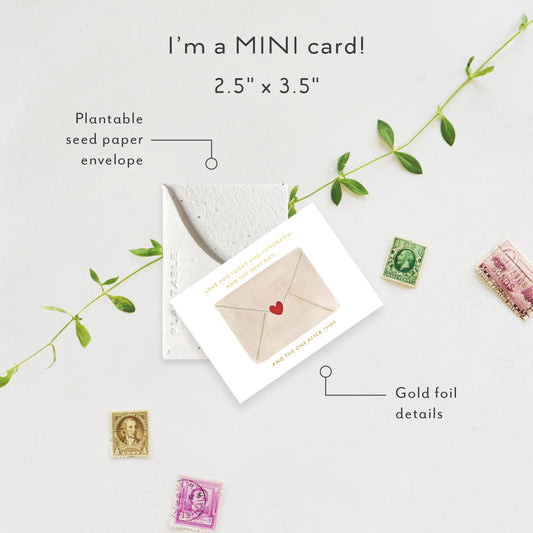 Love Letters Sprout - Love + Friendship Mini Greeting Card