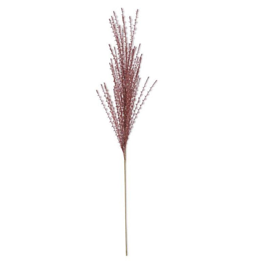 39.5" Burgundy Twisted Eyelash Ribbon Stem
