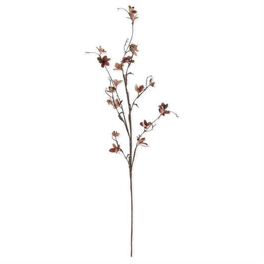 40" Brown Magnolia Blossom Spray
