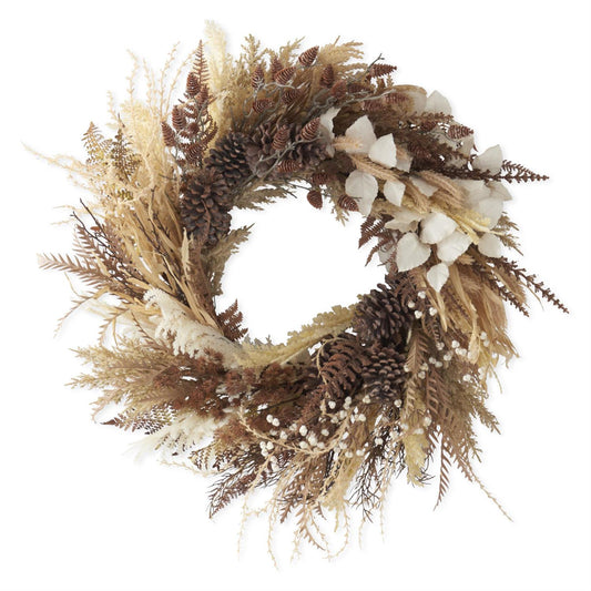 32-Inch Mixed Fall Foliage Wreath