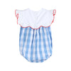 Red, White, and Blue Flutter Romper