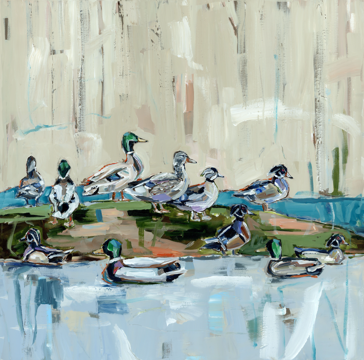 "Mound Party" Canvas Print