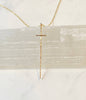Modern Cross Necklace | 14kt Gold Filled