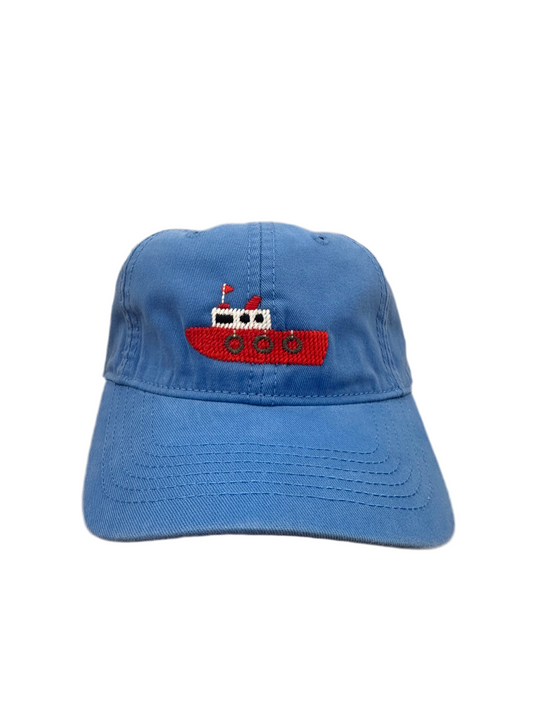 Kids Summer Boat Baseball Hat | Summer Blue