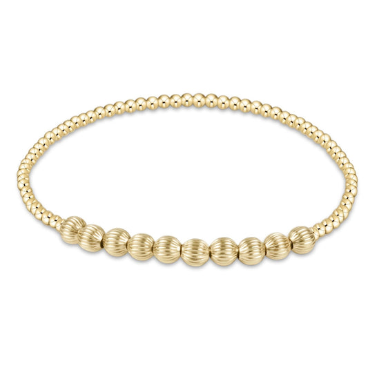 dignity beaded bliss 2mm bead bracelet | 4mm gold
