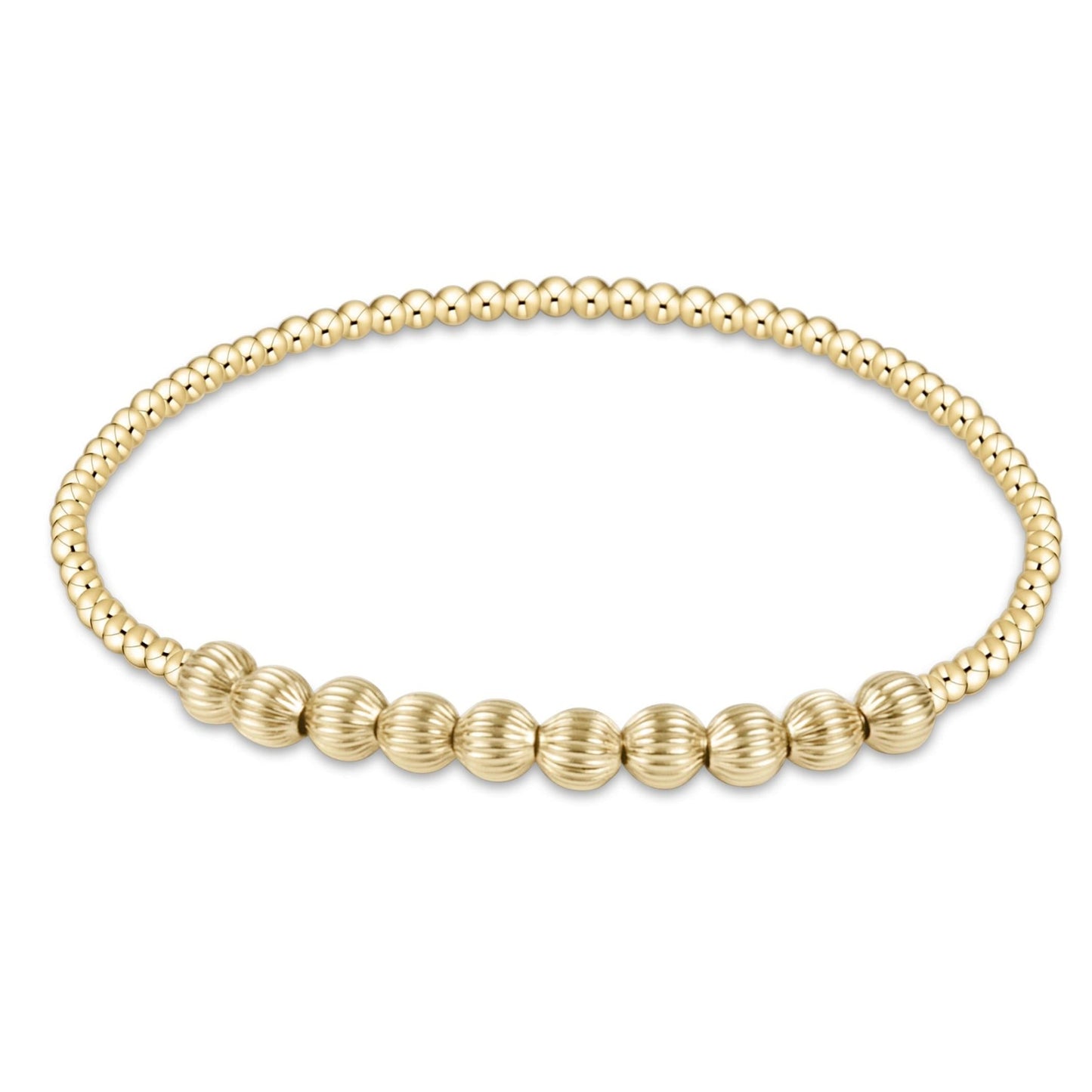 dignity beaded bliss 2mm bead bracelet | 4mm gold