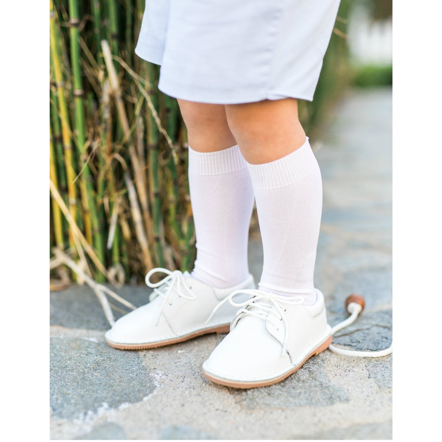 Tyler Stitch Down Leather Lace Up Shoe | White
