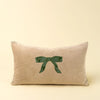 Velvet Bow Pillow | 21x12