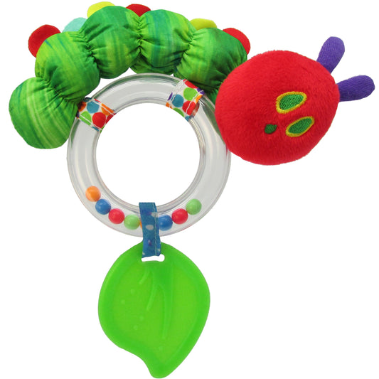 Hungry Caterpillar Ring Rattle w/Beads