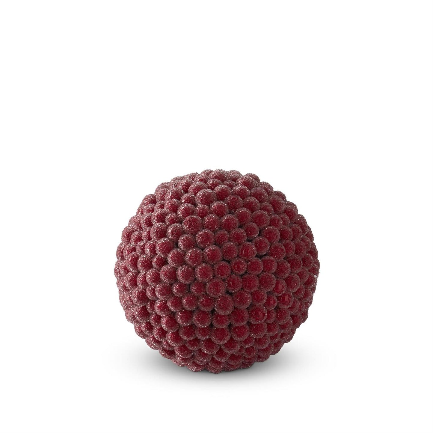 5.25 Inch Icy Red Berry Ball Ornament