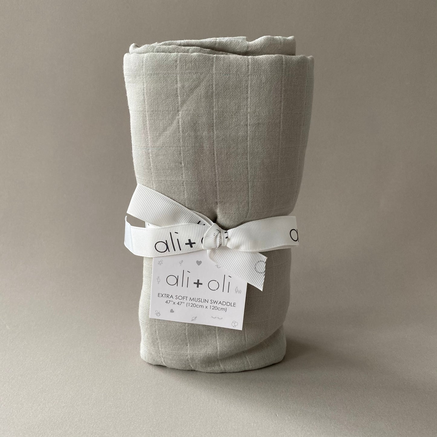Muslin Swaddle | Light Grey