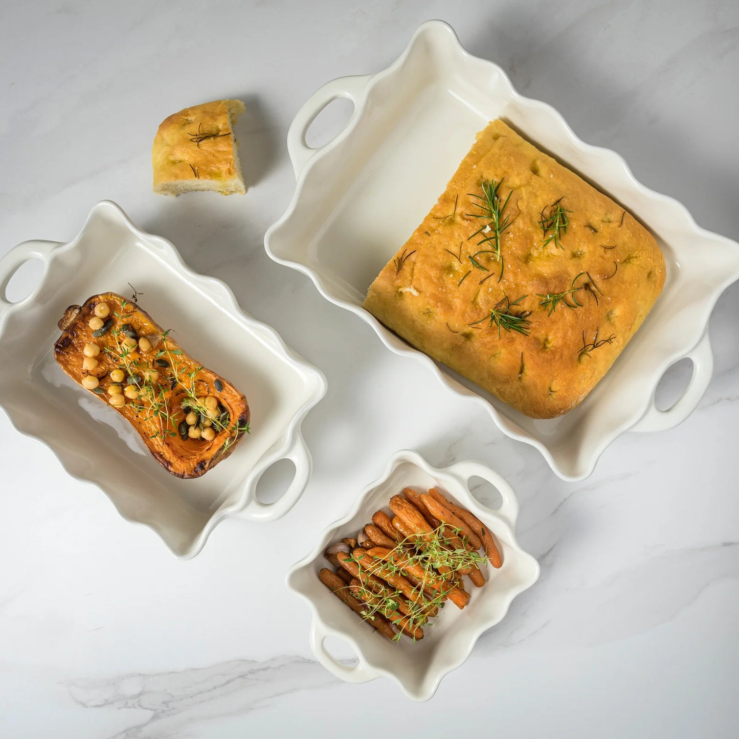 Rectangular Baker Cook & Host | Casafina by COSTA NOVA | White | 2 sizes
