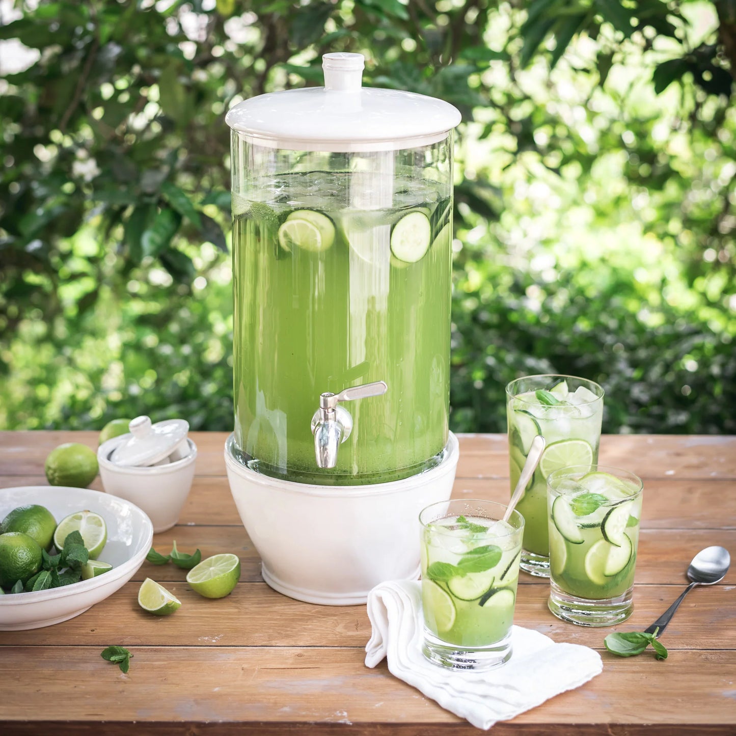 Glass Drink Dispenser with Stand Fontana | Casafina by COSTA NOVA