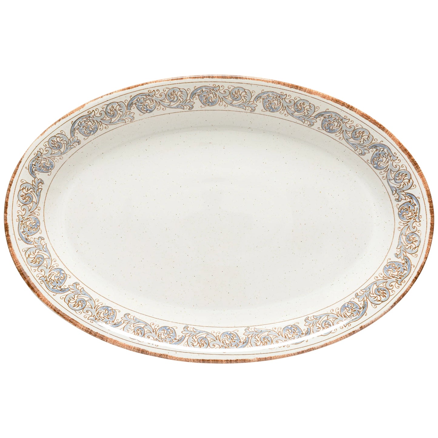 Oval Platter Sardegna | Casafina by COSTA NOVA | White-Cagliari Blue