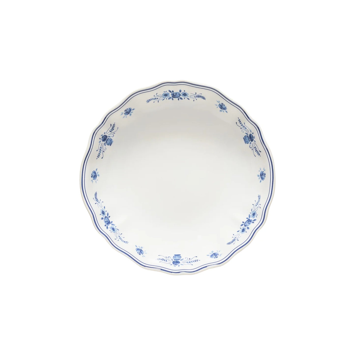 Soup/Pasta Bowl Vila | 9" White/Blue
