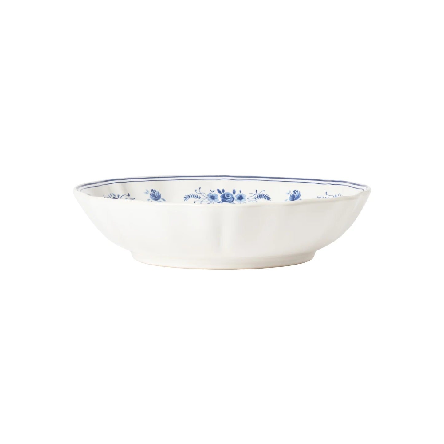 Soup/Pasta Bowl Vila | 9" White/Blue