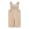 Light Brown Pinstripe Smocked Long Jon Jon