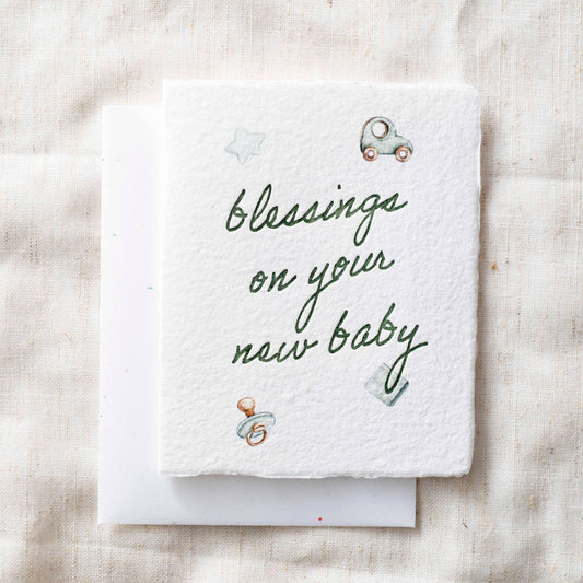 Blessings On New Baby Shower Card