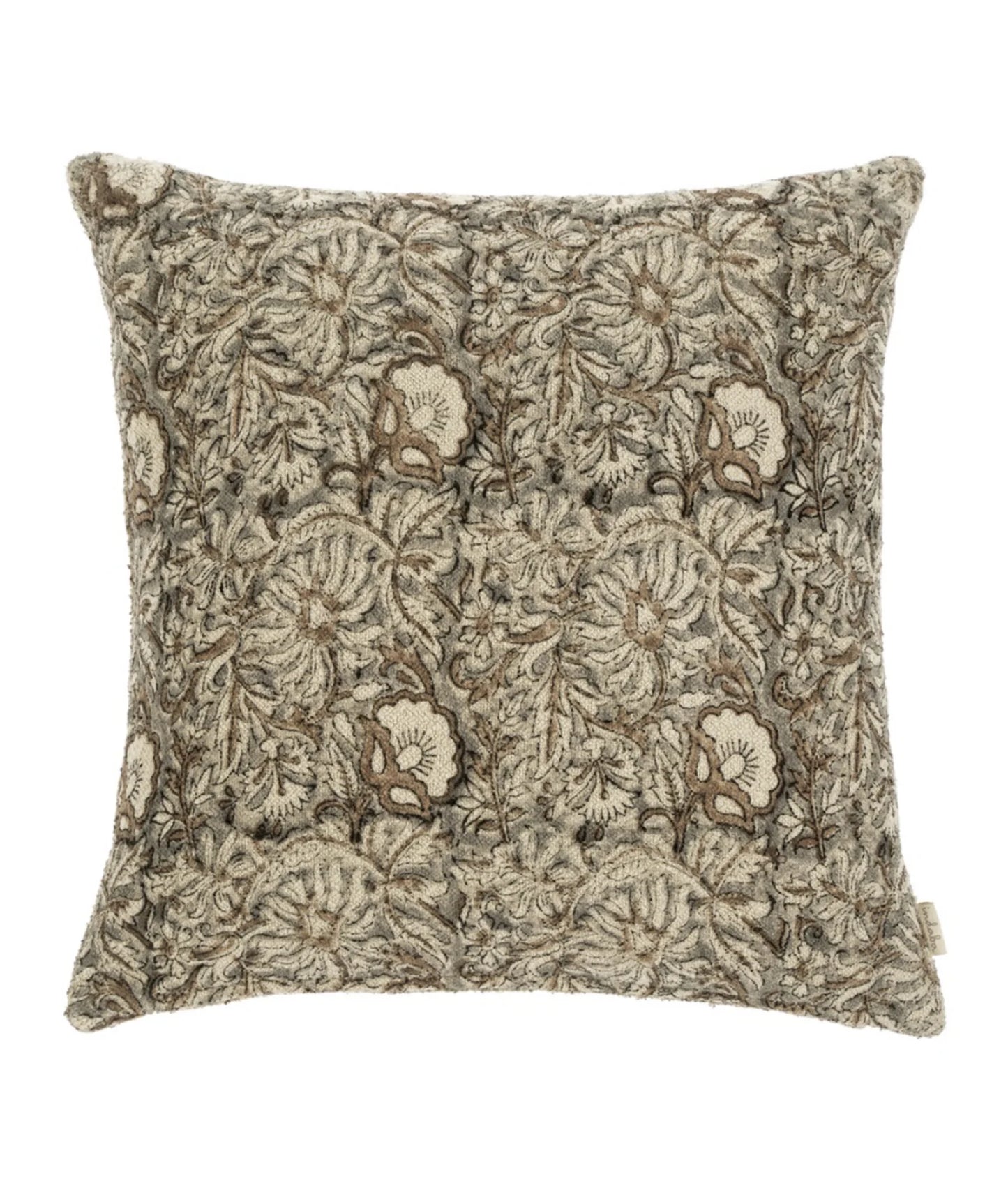 Khari Block Print Boucle Pillow | 20x20