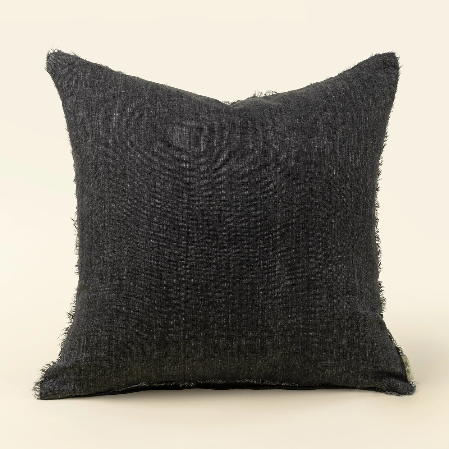 Lina Linen Pillow | Charcoal | 24x24