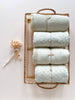 Muslin Swaddle Blanket | Ecru Waffle + Lace