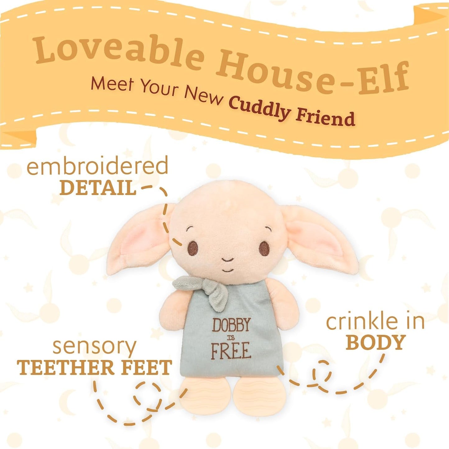 Dobby Sensory Blanky w/Crinkle