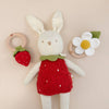 Cotton Crochet Rattle Teether Strawberry
