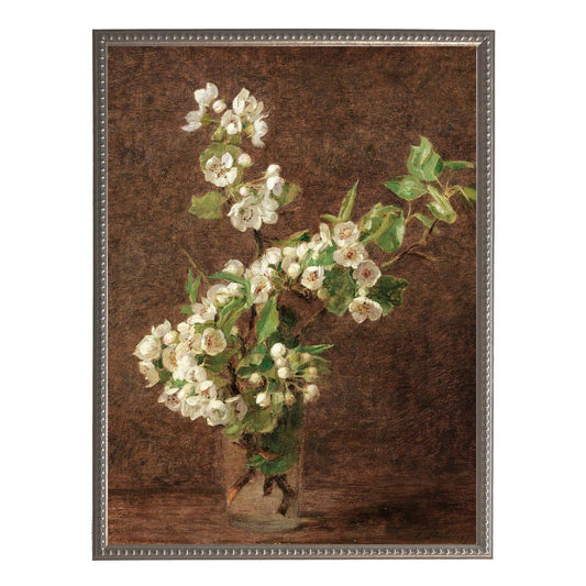 Oil Painting of Flowers | 22" X 28" | Copper / Black Shadowbox