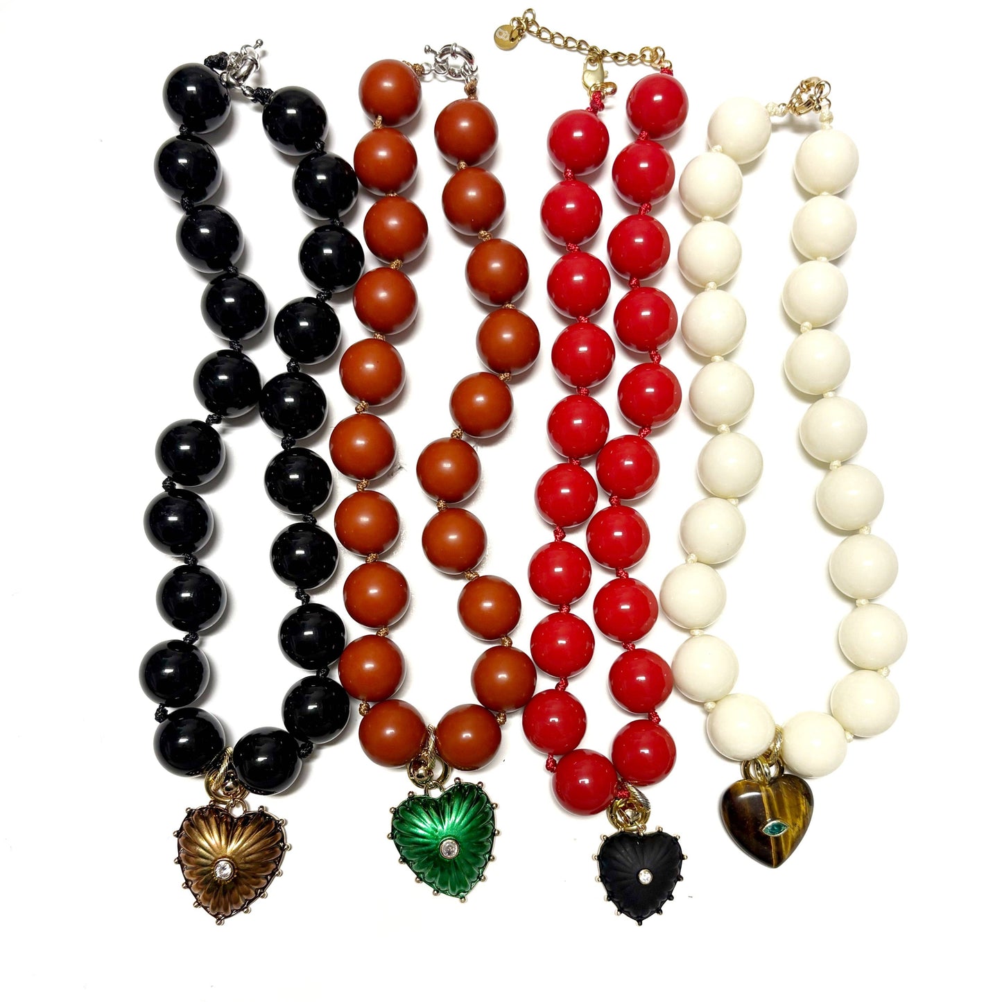 Lovita Necklace | Black / Red