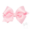 Small French Satin Basic w/Knot Hair Bow (Knot Wrap)