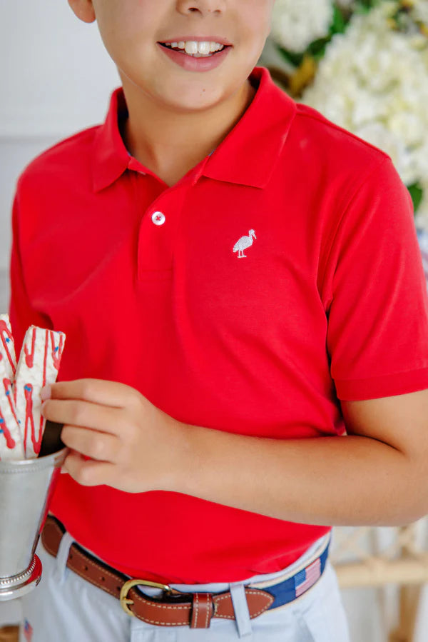 Prim & Proper Polo | Richmond Red / Worth Avenue White