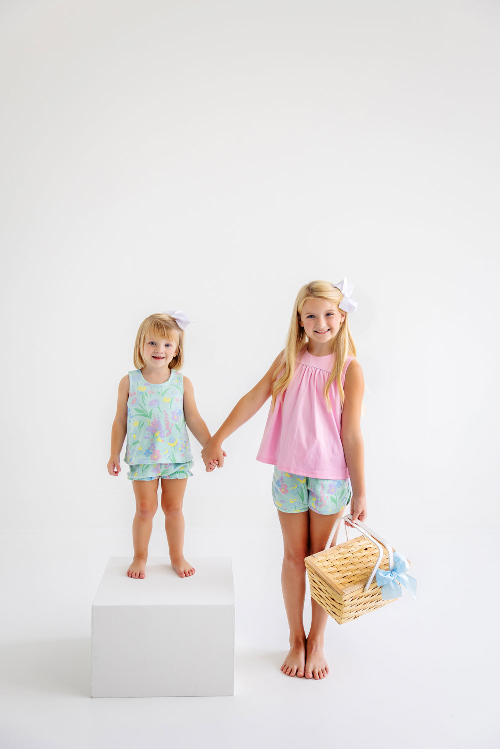 Sleeveless Dowell Day Top | Pier Party Pink With Worth Avenue White