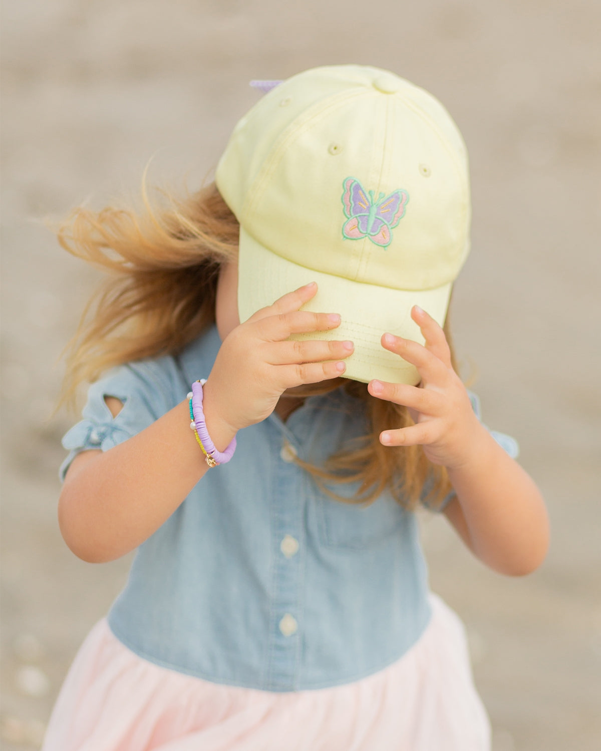 Butterfly Bow Baseball Hat | Girls