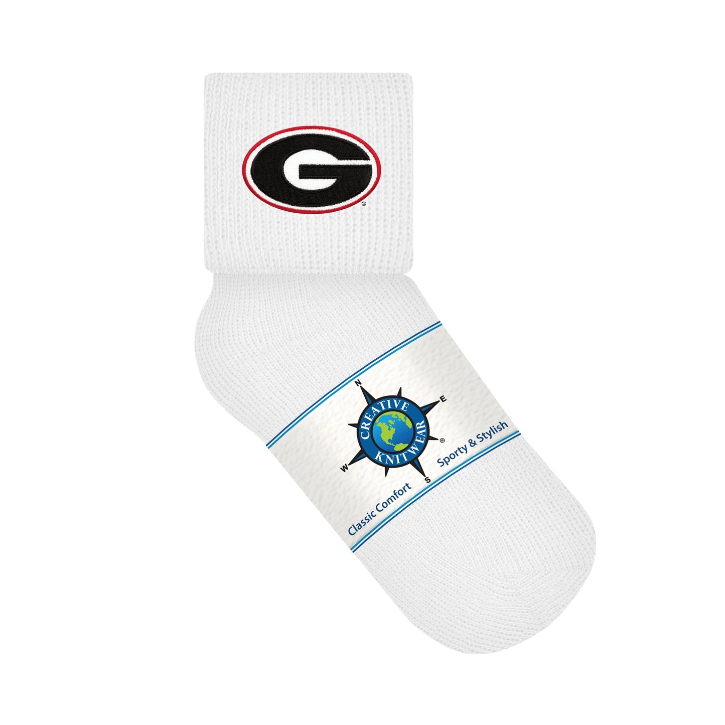 Georgia Bulldogs Anklet Sock | 2 colors | Circle G