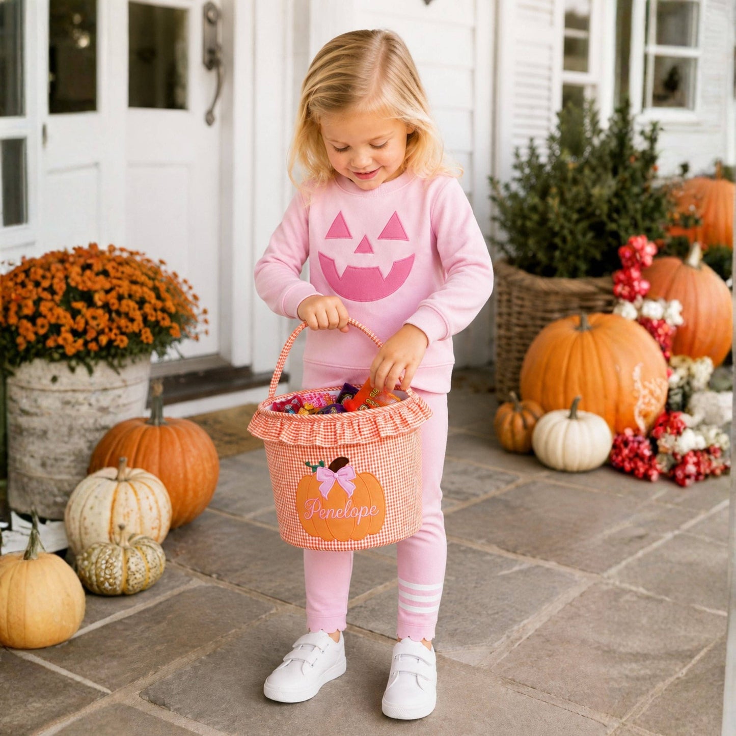 Ruffled Pumpkin Trick-or-Treat Tote